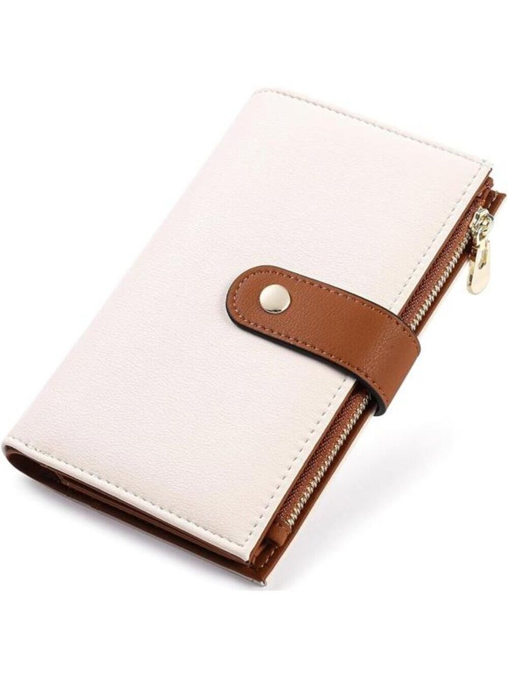 Trifold Clutch Credit Card Holder Travel Purse Womens RFID Wallet Leather